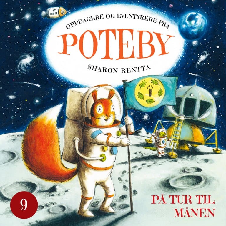 Omslag Poteby - På tur til månen av Sharon Rentta (Lydbok)