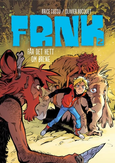 Omslag av "FRNK får det hett om ørene"