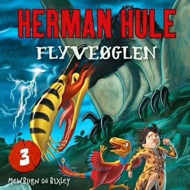Omslag av "Herman Hule - Flyveøglen"