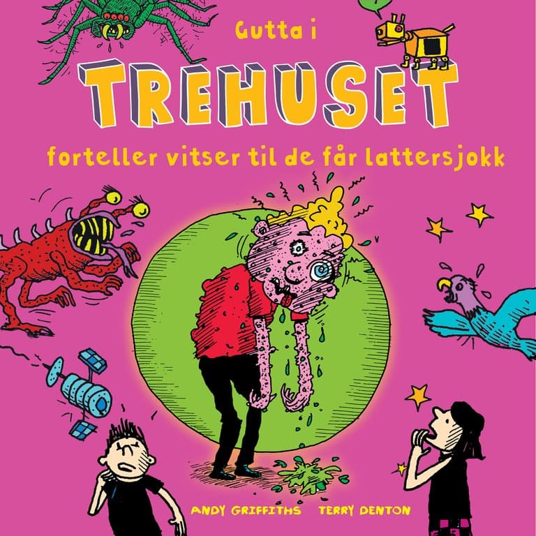 Omslag Gutta i trehuset forteller vitser til de får lattersjokk av Andy Griffiths (Lydbok)