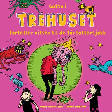 Omslag av "Gutta i trehuset forteller vitser til de får lattersjokk"