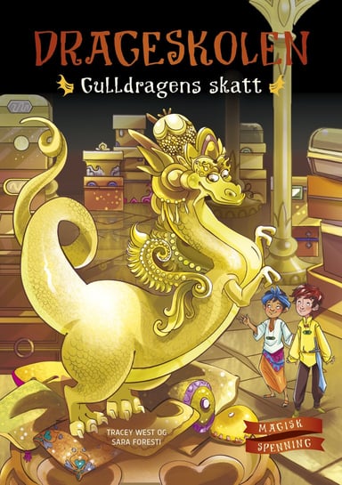 Omslag av "Drageskolen 12: Gulldragens skatt"