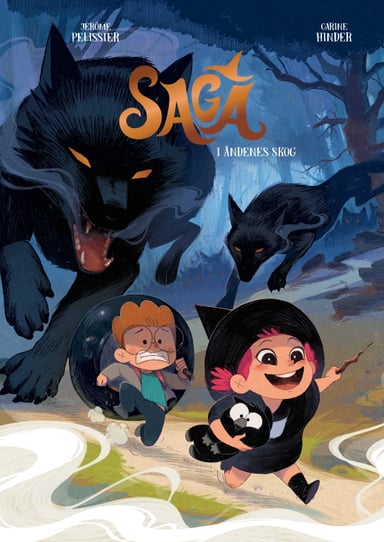 Omslag av "Saga i Åndenes skog"