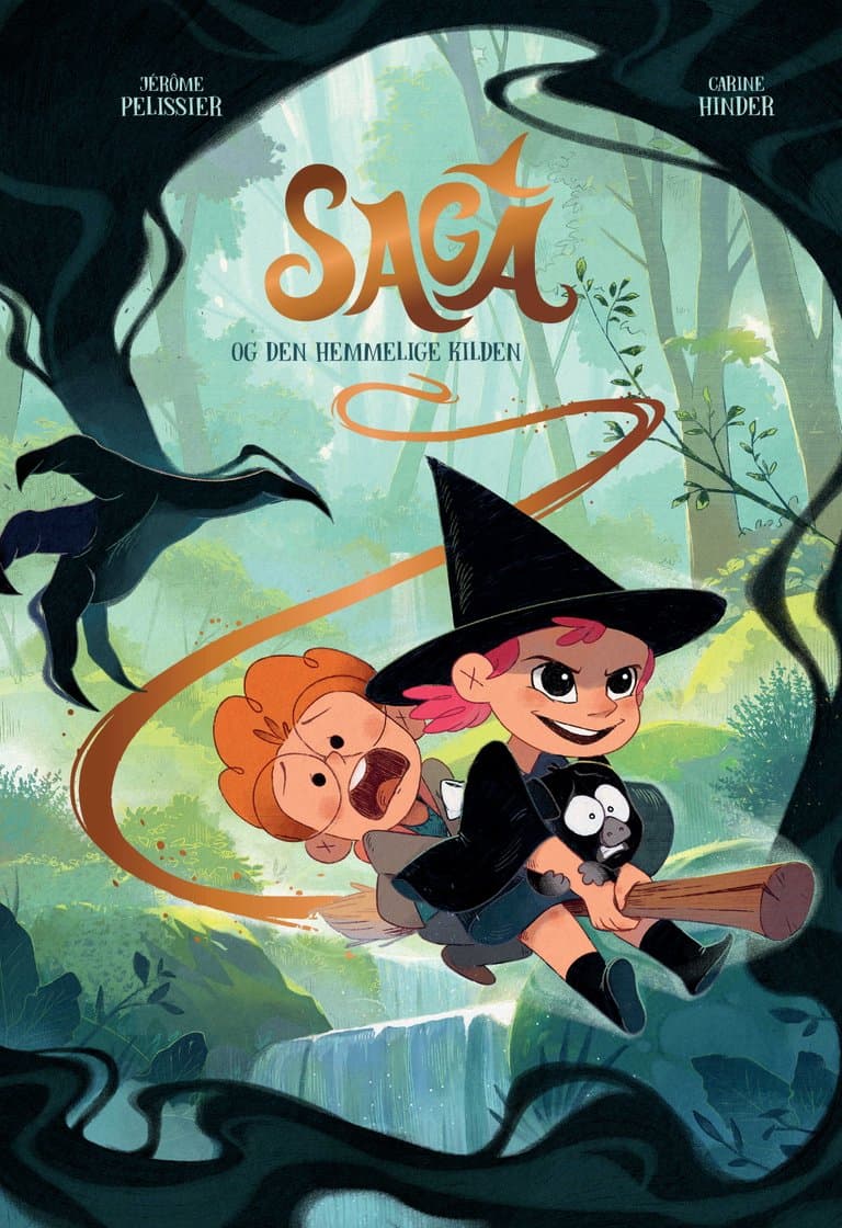 Omslag Saga og den hemmelige kilden av Jérôme Pélissier (Innbundet)