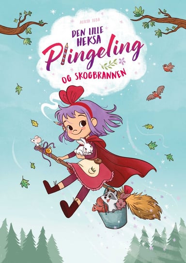 Omslag av "Den lille heksa Plingeling og skogbrannen"